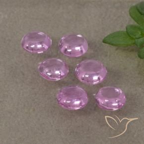 Pedras preciosas de Safira Roxo Rosa natural de 1.16 ct, Redondo, Transparente