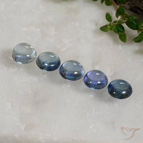 Pedras preciosas de Safira Azul natural de 2.69 ct, Redondo, Transparente