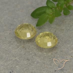 Pedras preciosas de Safira Luz amarela natural de 0.88 ct, Redondo, VVS-VS