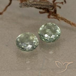 Pedras preciosas de Safira Verde Floresta Claro natural de 1.21 ct, Redondo, VS