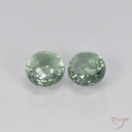 1.22ctw Natural Verde acinzentado Safira, Redondo, VVS-VS