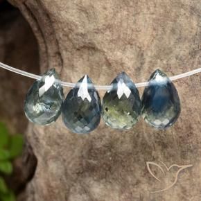 Pedras preciosas de Safira Multicolorido natural de 2.90 ct, Briolette, VS