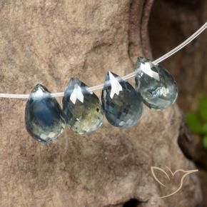Pedras preciosas de Safira Multicolorido natural de 2.90 ct, Briolette, VS