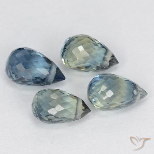 Pedras preciosas de Safira Multicolorido natural de 2.02 ct, Briolette, VS