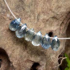 Pedras preciosas de Safira Pastel Azul natural de 2.44 ct, Briolette, VS