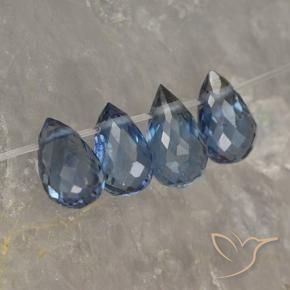 Pedras preciosas de Safira Azul-marinho natural de 1.50 ct, Briolette, VS