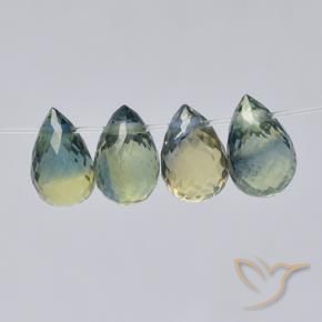 Pedras preciosas de Safira Multicolorido natural de 2.54 ct, Briolette, VS