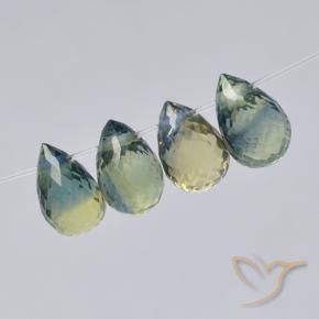 Pedras preciosas de Safira Multicolorido natural de 2.54 ct, Briolette, VS