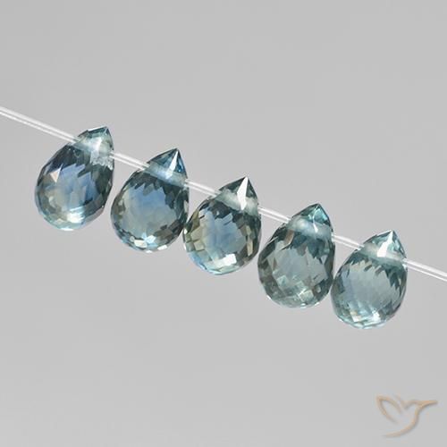 Pedras preciosas de Safira tom azul-petróleo natural de 2.33 ct, Briolette, VS