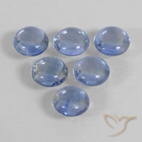 Pedras preciosas de Safira Bebê azul natural de 1.44 ct, Redondo, Transparente