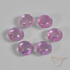 Pedras preciosas de Safira Roxo Real Claro Rosa natural de 1.69 ct, Redondo, Transparente
