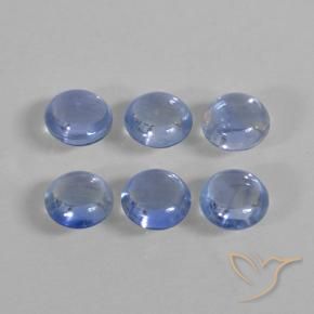 Pedras preciosas de Safira azul marinho claro natural de 1.22 ct, Redondo, Transparente