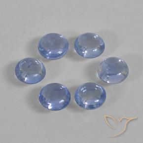 Pedras preciosas de Safira azul marinho claro natural de 1.22 ct, Redondo, Transparente