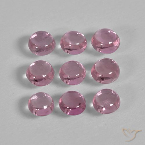1.56ctw Natural Medium Deep Pink Safira, Redondo, Transparente