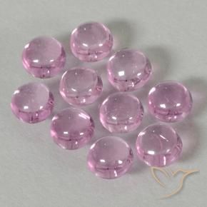 Pedras preciosas de Safira Rosa bem claro natural de 2.06 ct, Redondo, Transparente