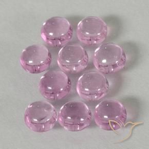 Pedras preciosas de Safira Rosa bem claro natural de 2.06 ct, Redondo, Transparente
