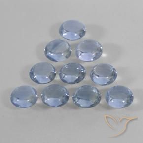 Pedras preciosas de Safira Azul claro natural de 2.23 ct, Redondo, Transparente