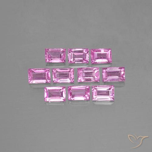 1.15ctw Natural Luz rosa Safira, baguete, VS