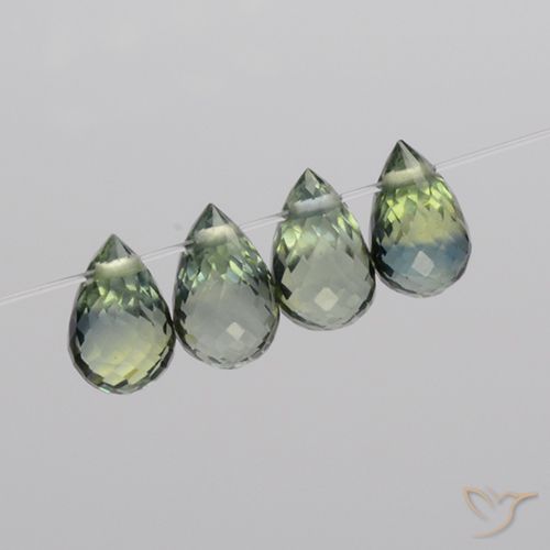 2.68ctw Natural Multicolorido Safira, Briolette, VS