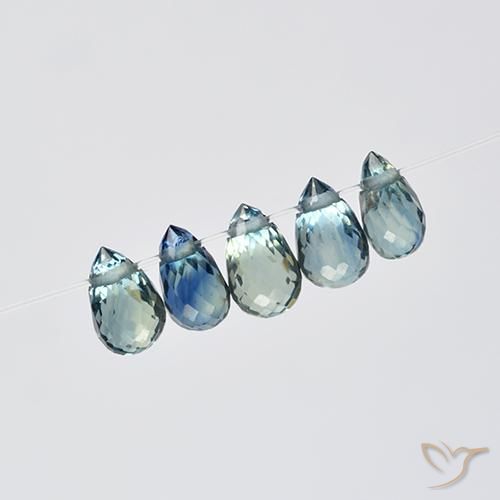 1.96ctw Natural Multicolorido Safira, Briolette, VS