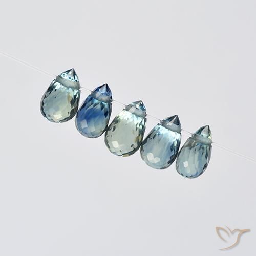 Pedras preciosas de Safira Multicolorido natural de 1.96 ct, Briolette, VS