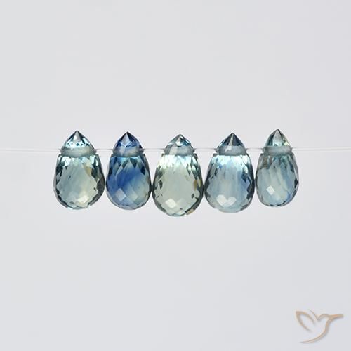 Pedras preciosas de Safira Multicolorido natural de 1.96 ct, Briolette, VS
