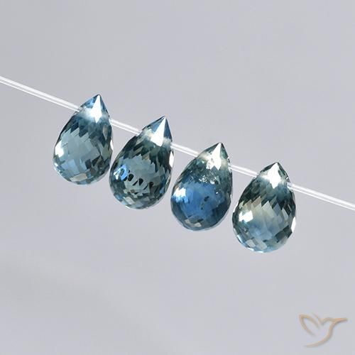 Pedras preciosas de Safira Azul natural de 2.78 ct, Briolette, VS