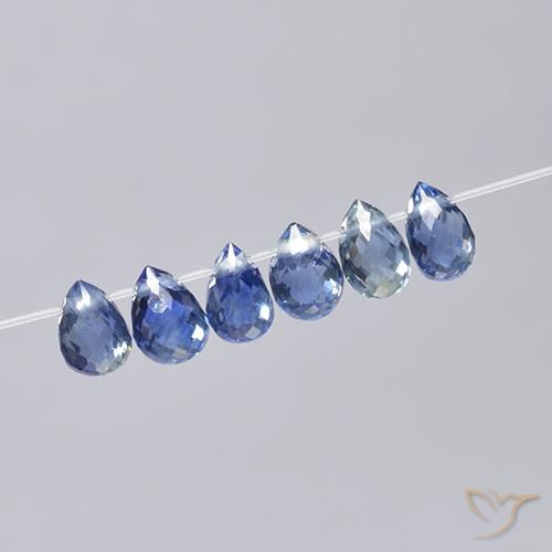 2.49ctw Natural Azul-marinho Safira, Briolette, VS