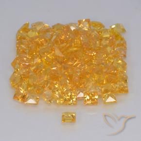 Safira Ouro Natural 0.18ct, Quadrado, VVS-VS