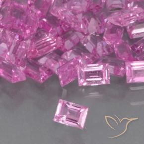 Safira roxo médio Natural 0.11ct, baguete, VS