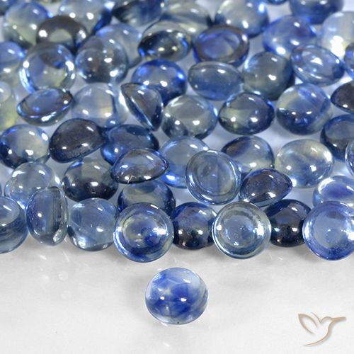 0.41ct Natural Azul profundo Safira, Redondo, Transparente