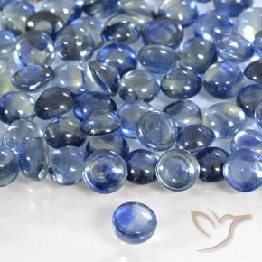 Safira Azul profundo Natural 0.41ct, Redondo, Transparente