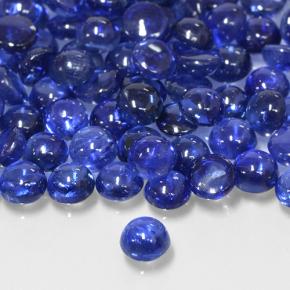 Safira azul real Natural 0.27ct, Redondo, Translúcido