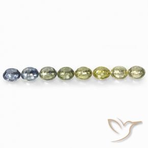 Pedras preciosas de Safira Multicolorido natural de 3.56 ct, Redondo, VS