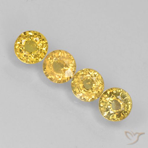 1.47ctw Natural Dourado Safira, Redondo, VS