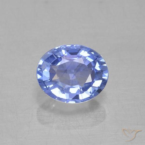 0.63ct Natural Pastel Azul Safira, oval, VVS-VS