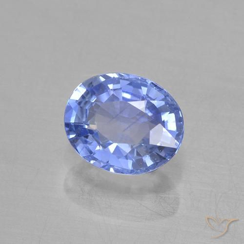 Safira Pastel Azul Natural 0.63ct, oval, VVS-VS