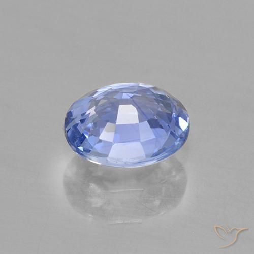 Safira Pastel Azul Natural 0.63ct, oval, VVS-VS