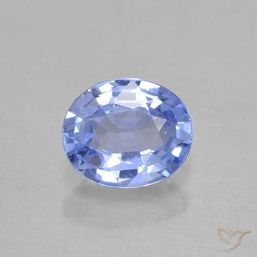 0.67ct Natural Azul claro Safira, oval, VVS-VS