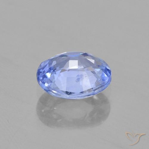 Safira Azul claro Natural 0.67ct, oval, VVS-VS