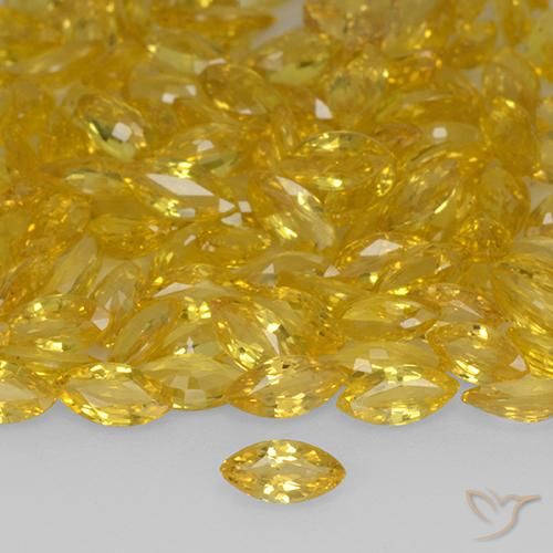 0.20ct Natural Dourado Safira, Marquesa, VVS-VS