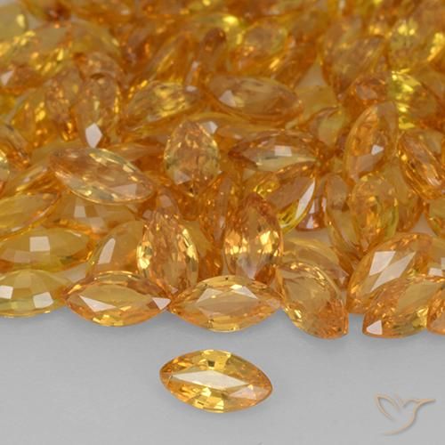 Safira Ouro Natural 0.20ct, Marquesa, VVS-VS