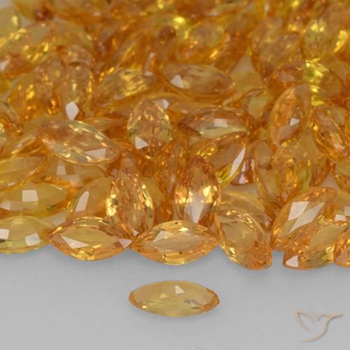 Safira Ouro Natural 0.20ct, Marquesa, VVS-VS