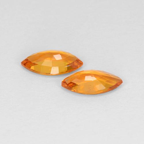 Pedras preciosas de Safira Laranja Médio natural de 0.92 ct, Marquesa, VS