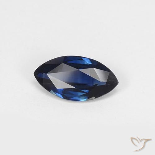 0.96ct Natural Azul-marinho Safira, Marquesa, VVS-VS