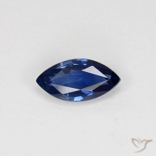 0.81ct Natural Crepúsculo Azul Safira, Marquesa, VVS-VS
