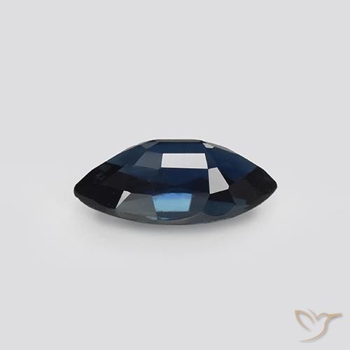 Safira Azul Escuro Natural 1.17ct, Marquesa, VVS-VS