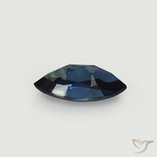Safira Noite azul Natural 1.03ct, Marquesa, VVS-VS