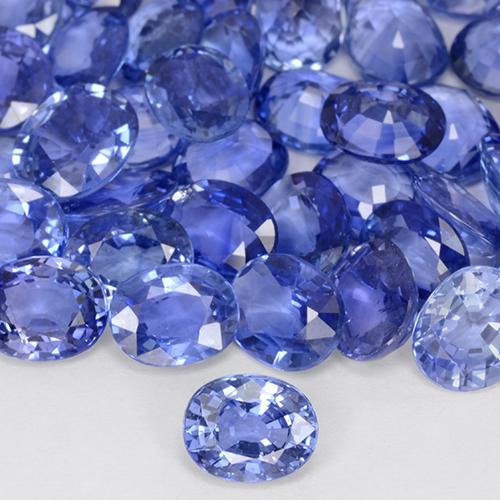 Safira Pastel Azul Natural 0.76ct, oval, VVS-VS