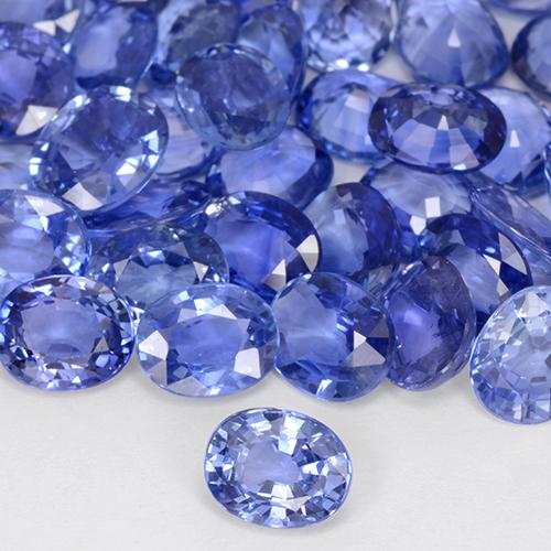 Safira Pastel Azul Natural 0.76ct, oval, VVS-VS